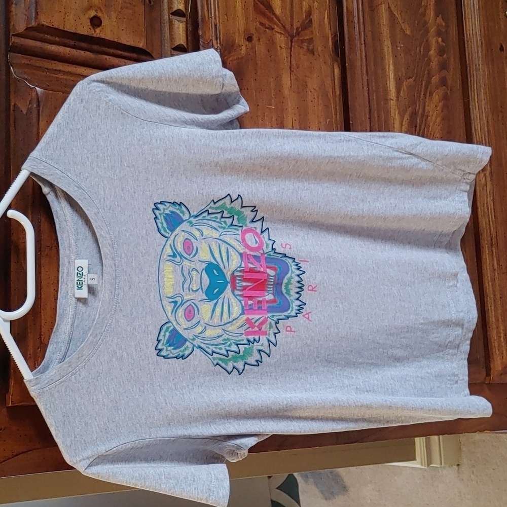 Kenzo Paris Cotton Tiger Short Sleeve T-Shirt Size Small